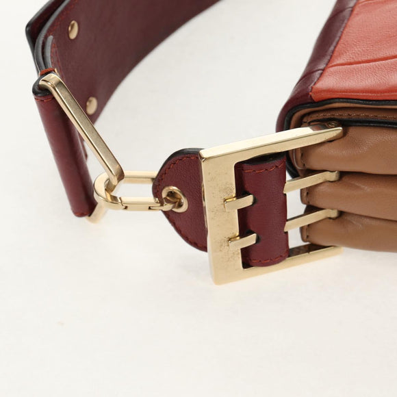 Chloe Hand Bag Leather Multicolor Gold Auth BA8653V