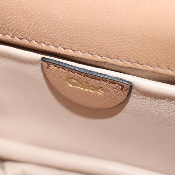Chloe Hand Bag Leather Multicolor Gold Auth BA8653V