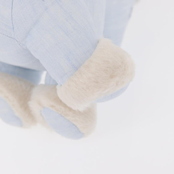 HERMES Baby Elmy Stuffed Linen Light Blue Auth BA8655M