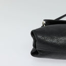 Chloe Elsie Hand Bag Leather 2way Black Auth BA866-9