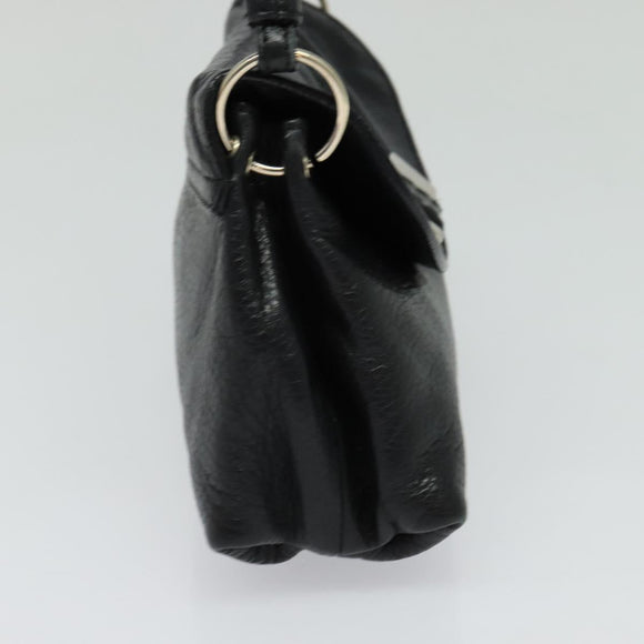 Chloe Elsie Hand Bag Leather 2way Black Auth BA866