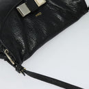 Chloe Elsie Hand Bag Leather 2way Black Auth BA866-6
