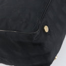 CHANEL New Travel line Tote Bag Nylon Black Gold CC Auth BA8660-13