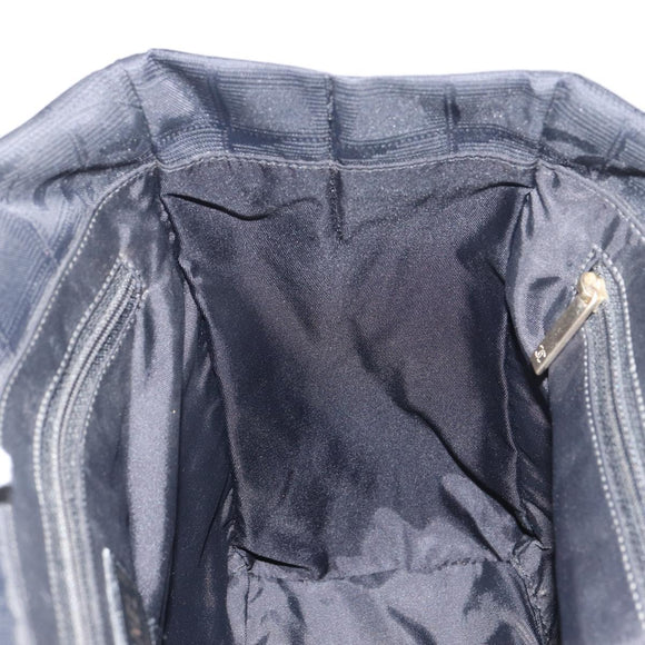 CHANEL New Travel line Tote Bag Nylon Black Gold CC Auth BA8660