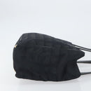 CHANEL New Travel line Tote Bag Nylon Black Gold CC Auth BA8660-4