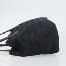 CHANEL New Travel line Tote Bag Nylon Black Gold CC Auth BA8660-5