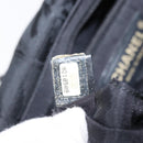 CHANEL New Travel line Tote Bag Nylon Black Gold CC Auth BA8661-20