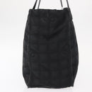 CHANEL New Travel line Tote Bag Nylon Black Gold CC Auth BA8661-4