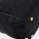 CHANEL New Travel line Tote Bag Nylon Black Gold CC Auth BA8662-12