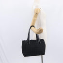 CHANEL New Travel line Tote Bag Nylon Black Gold CC Auth BA8662-22