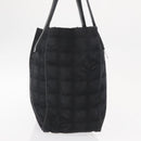 CHANEL New Travel line Tote Bag Nylon Black Gold CC Auth BA8662-5