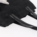 CHANEL New Travel line Tote Bag Nylon Black Gold CC Auth BA8662-6