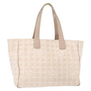 CHANEL New Travel Line Hand Bag Nylon Pink Gold CC Auth BA8665-1