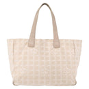 CHANEL New Travel Line Hand Bag Nylon Pink Gold CC Auth BA8665-3