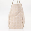 CHANEL New Travel Line Hand Bag Nylon Pink Gold CC Auth BA8665-4