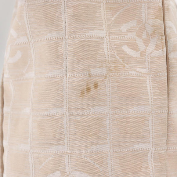 CHANEL New Travel Line Hand Bag Nylon Pink Gold CC Auth BA8665