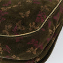 BOTTEGA VENETA Shoulder Bag Suede Green Gold Auth BA8668-15