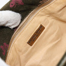 BOTTEGA VENETA Shoulder Bag Suede Green Gold Auth BA8668-18