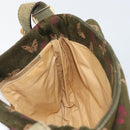 BOTTEGA VENETA Shoulder Bag Suede Green Gold Auth BA8668-19