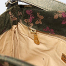 BOTTEGA VENETA Shoulder Bag Suede Green Gold Auth BA8668-21