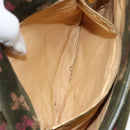 BOTTEGA VENETA Shoulder Bag Suede Green Gold Auth BA8668-22