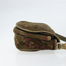 BOTTEGA VENETA Shoulder Bag Suede Green Gold Auth BA8668-3