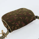 BOTTEGA VENETA Shoulder Bag Suede Green Gold Auth BA8668-6