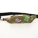 DOLCE&GABBANA Waist bag Nylon Khaki Silver Auth BA8670V-5