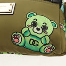 DOLCE&GABBANA Waist bag Nylon Khaki Silver Auth BA8670V-18