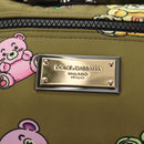 DOLCE&GABBANA Waist bag Nylon Khaki Silver Auth BA8670V-19