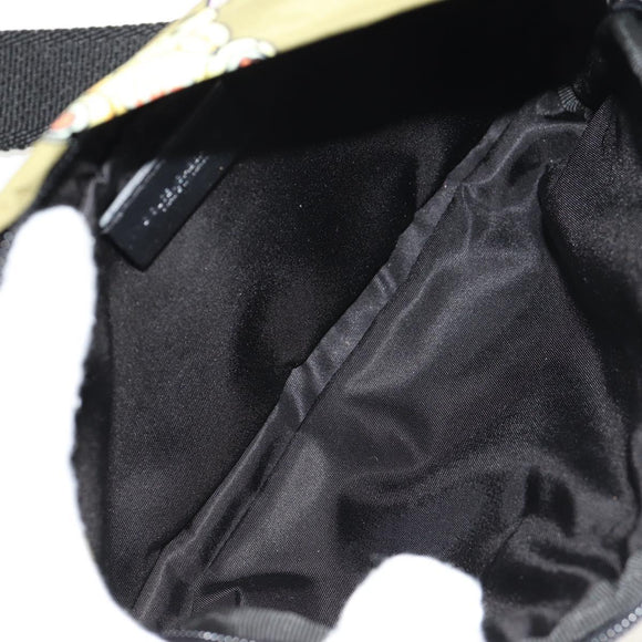 DOLCE&GABBANA Waist bag Nylon Khaki Silver Auth BA8670V