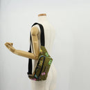 DOLCE&GABBANA Waist bag Nylon Khaki Silver Auth BA8670V-27