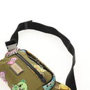 DOLCE&GABBANA Waist bag Nylon Khaki Silver Auth BA8670V-9