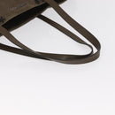 Jimmy Choo Studs Tote Bag Leather Brown Silver Auth BA8672-7