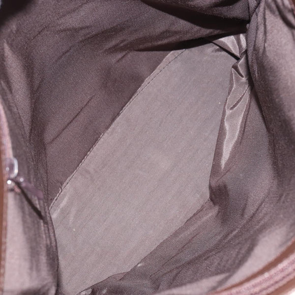 BURBERRY Nova Check Tote Bag PVC Beige Silver Auth BA8673