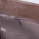 BURBERRY Nova Check Tote Bag PVC Beige Silver Auth BA8673-19