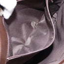 BURBERRY Nova Check Tote Bag PVC Beige Silver Auth BA8673-12