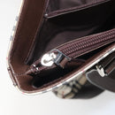 BURBERRY Nova Check Tote Bag PVC Beige Silver Auth BA8673-20