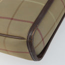 Burberrys Nova Check Shoulder Bag Canvas Beige Auth BA8675-16