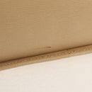 CELINE Hand Bag Leather 2way Beige Gold Auth BA8676V-6