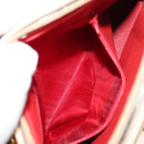 CELINE Hand Bag Leather 2way Beige Gold Auth BA8676V-29