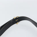 CELINE C Sulky Shoulder Bag Canvas Navy Gold Auth BA8677-8