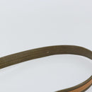 CELINE Shoulder Bag Leather Khaki Gold Auth BA8678-8