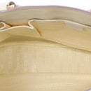 CELINE Boogie Hand Bag Leather White Gold Auth BA8679-10