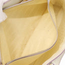 CELINE Boogie Hand Bag Leather White Gold Auth BA8679-26