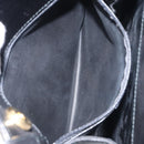 Salvatore Ferragamo Shoulder Bag Leather Black Gold Auth BA8682-20