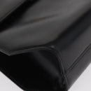 Salvatore Ferragamo Gancini Shoulder Bag Leather Black Gold Auth BA8683-10