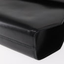 Salvatore Ferragamo Gancini Shoulder Bag Leather Black Gold Auth BA8683-11