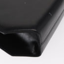 Salvatore Ferragamo Gancini Shoulder Bag Leather Black Gold Auth BA8683-12