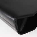 Salvatore Ferragamo Gancini Shoulder Bag Leather Black Gold Auth BA8683-13